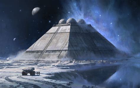 Digital Digital Art Artwork Fantasy Art Futuristic Pyramid Architecture ...