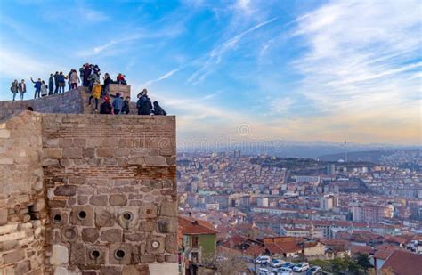 Ankara/Turkey-February 02 2019: Cityscape View from Ankara Castle in ...