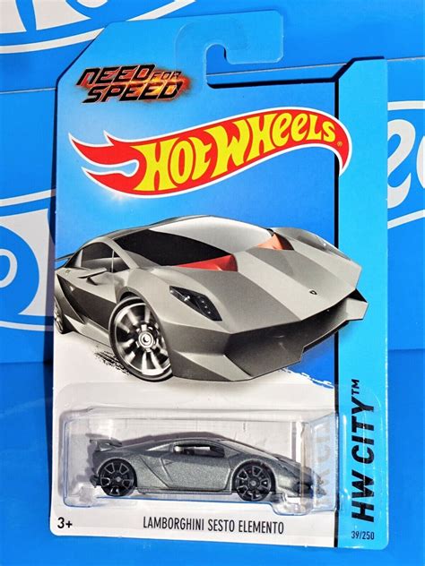 Hot Wheels Lamborghini Sesto Elemento Blue Ubicaciondepersonas Cdmx