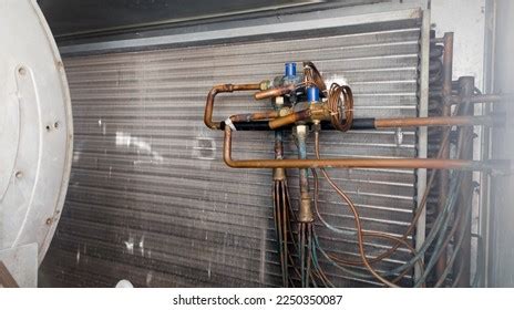 Expansion Valve Near Evaporator On Refrigerant Stock Photo 2250350087