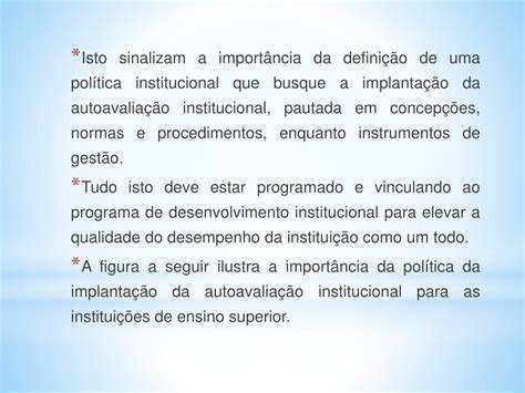 Ppt Autoavalia O Institucional E A Qualidade Do Ensino Superior