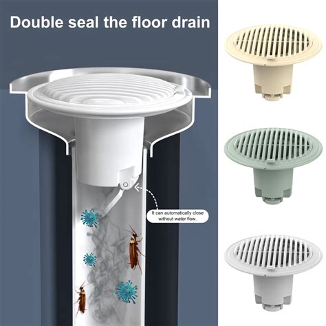 Hadanceo Floor Drainer One Way Drainage Double Blockade Anti Odor