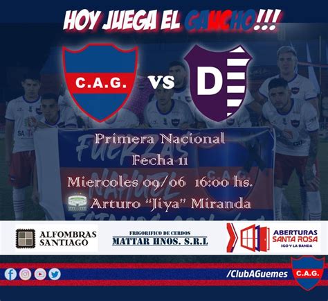 Ver En Vivo Atlético Güemes Vs Villa Dálmine Por La Fecha 11 De La