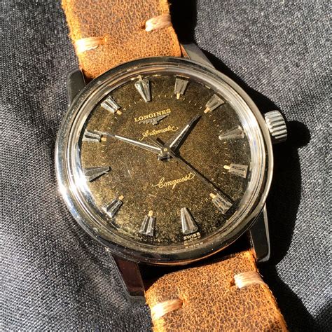 Vintage Longines Conquest Automatic 9000 Tropical Brown Cal 19as Steel