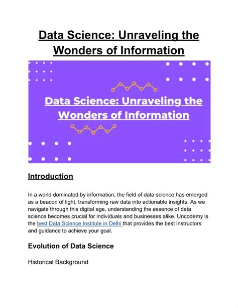 PPT Data Science Unraveling The Wonders Of Information PowerPoint