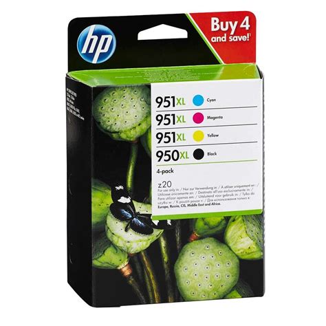 HP 950 XL HP 951 XL C2P43AE Tinten Multipack CMYK 4er Set