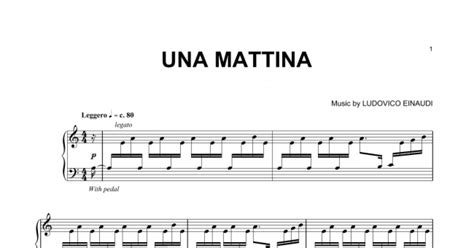 Una Mattina Piano Solo Print Sheet Music Now