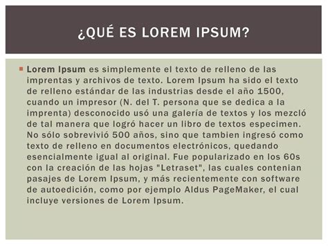 Qué es Lorem Ipsum pptx