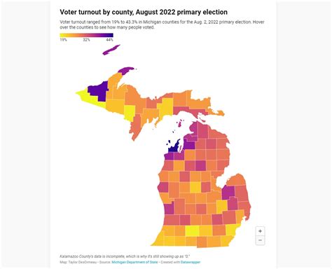 Heres Where Voter Turnout Was Highest Lowest In Michigan Primary