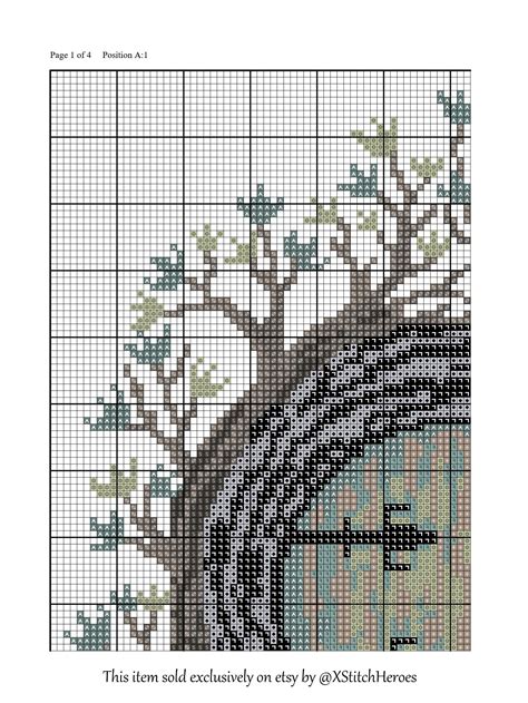 Hobbit Hole Cross Stitch Pattern Lord Of The Rings Hobbit Pattern LOTR