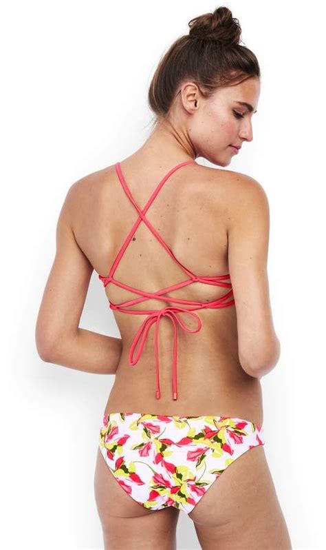 Lands End Lands End Women S Reversible Twist Front Bikini Top Bikinis Bikini Tops Twist Front
