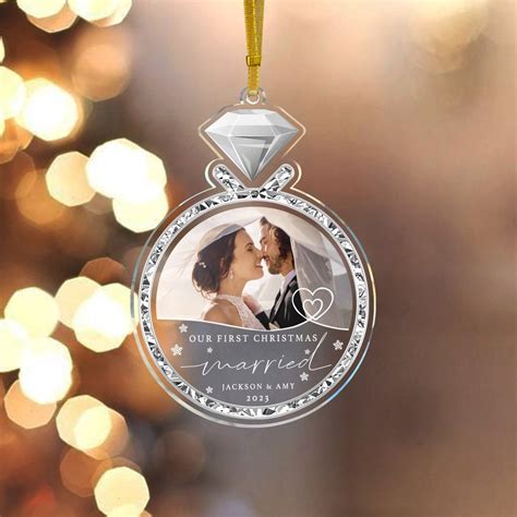 First Christmas Married Ornaments Mr And Mrs Christmas Ornament