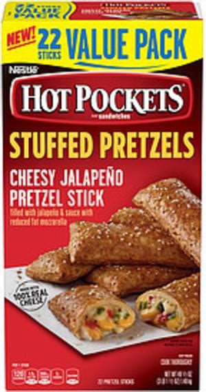 Hot Pockets Cheesy Jalapeno Pretzel Stick Stuffed Pretzels 22 Nutrition Information Innit