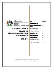 Grade 12 Mathematics Composite SBA documents 2021.pdf - ASPECT PAGE NO