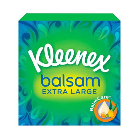 Buy Kleenex Balsam Extra Large Tissues 44 Tissues Chemist Direct