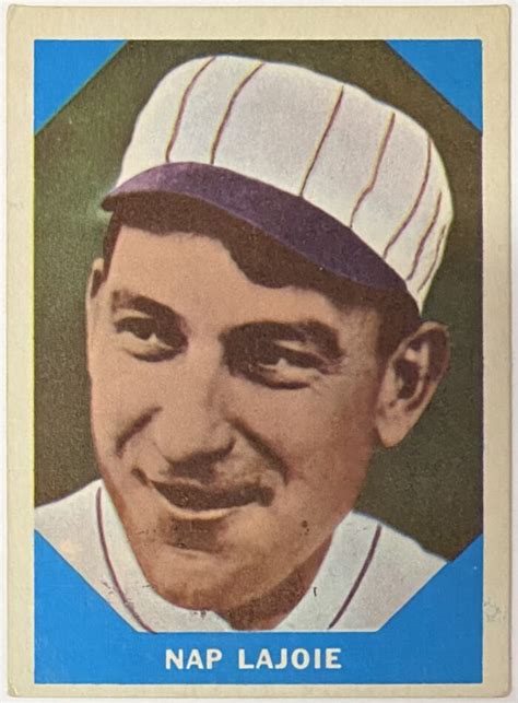 Nap Lajoie Fleer Cleveland Naps Baseball Greats Card Kbk Sports