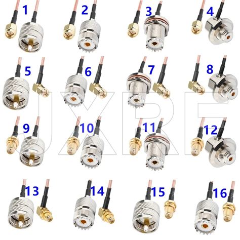 Jxrf Conector Sma Macho Hembra A Pl So Uhf Macho Hembra Adaptador