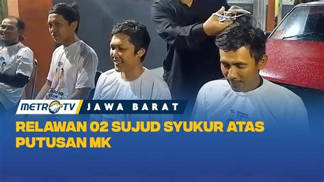 Menang Gugatan Di MK Relawan 02 Cukur Rambut Masal YouTube