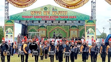 Dibuka Pawai Taaruf Mtq Ke Tingkat Kabupaten Buton Resmi Digelar