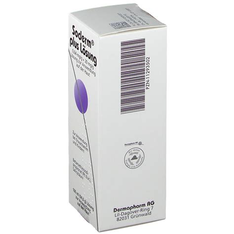 Soderm® Plus Lösung 0,64 mg/g + 20 mg/g 100 ml mit dem E-Rezept kaufen ...
