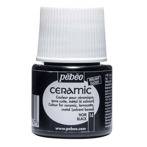 Pebeo Ceramic Color Black 45 Ml Jerry S Artarama