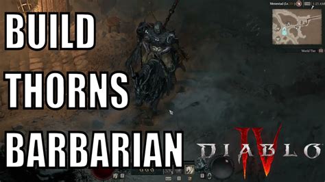 Diablo 4 Season 1 Barbarian Thorns Build Early Mid Game Lvl 50 Youtube