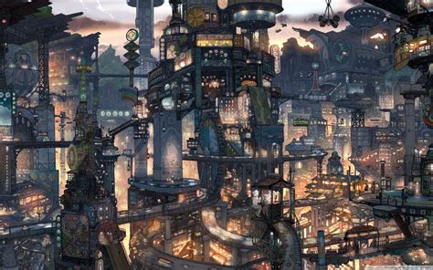 Steampunk City Wallpapers - Top Free Steampunk City Backgrounds ...