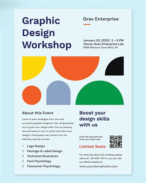 Design Workshop Flyer Template Psd Artofit