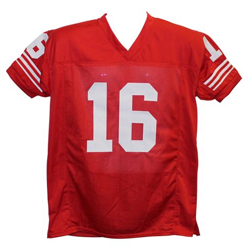 Joe Montana Autographed Signed Pro Style Red XL Jersey Tristar 26376