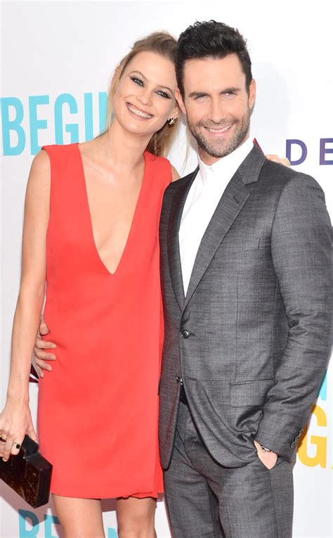 Adam Levine And Fiancée Behati Prinsloo Make Red Carpet Appearance