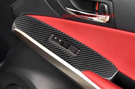 Carbon Fiber Window Switch Panel Cover Trim For Lexus Is250300350200t 14 18 Ebay