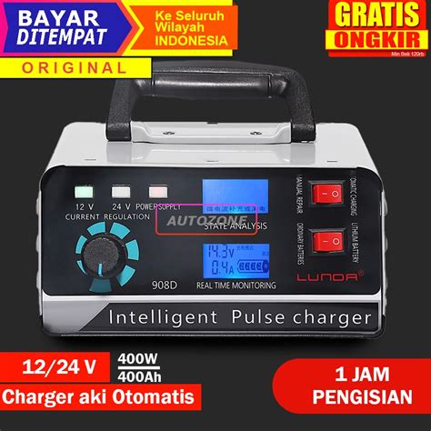 Jual Charger Aki Mobil Motor Otomatis Auto On Off W V V Ah