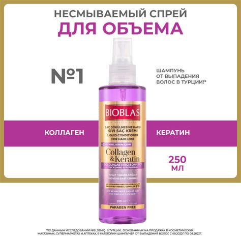 Bioblas Несмываемый кондиционер для придания ОБЪЕМА ТОНКИМ ВОЛОСАМ ...