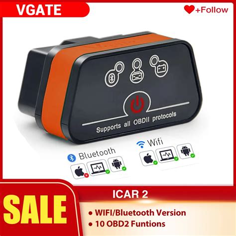 Vgate iCar2 obd2 bluetooth scanner ELM327 V2.1 obd 2 wifi icar 2 car ...