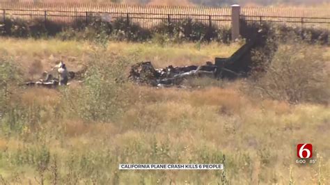 6 Killed When Small Plane Crashes In Field Near Southern California Airport