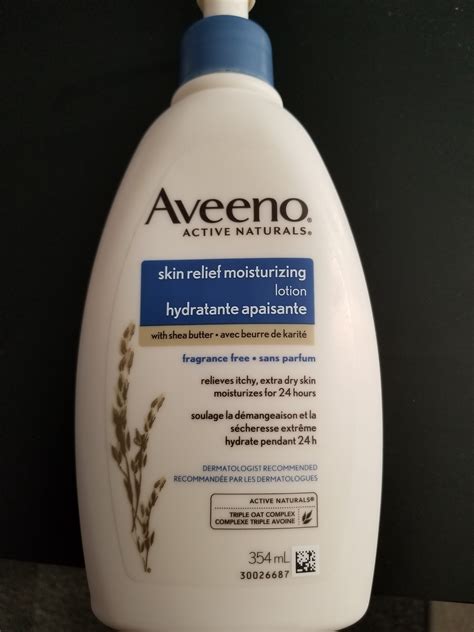 Aveeno Active Naturals Skin Relief Moisturizing Lotion With Shea Butter