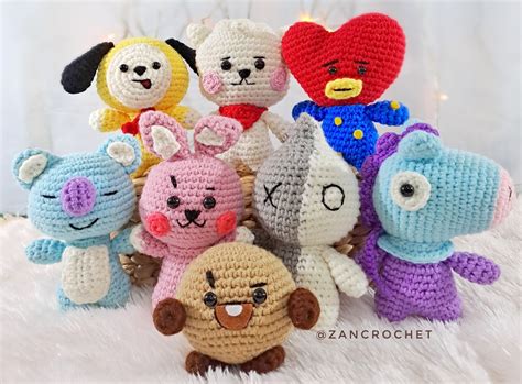 Amigurumi Bt Doll Series Bundle Crochet Kpop Doll Pdf Etsy