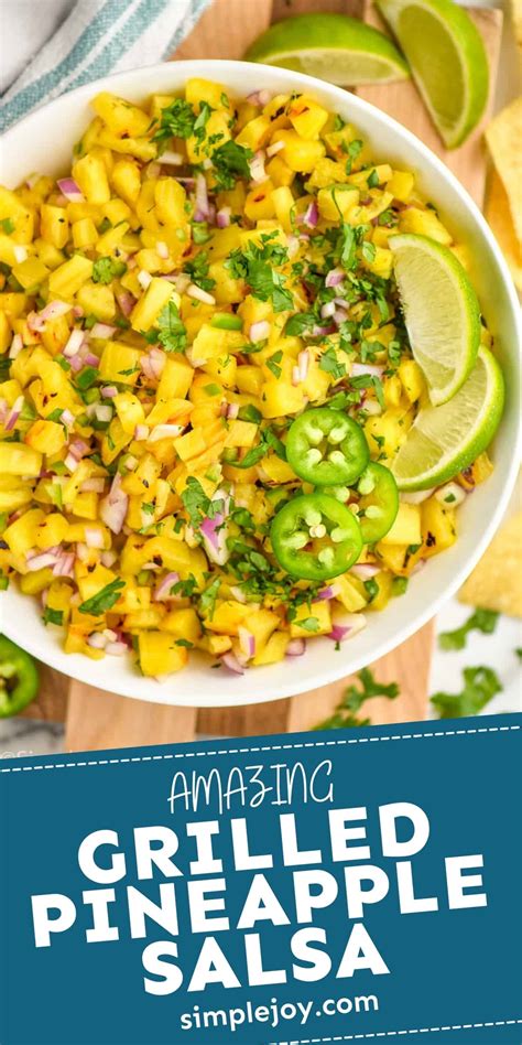 Grilled Pineapple Salsa Simple Joy