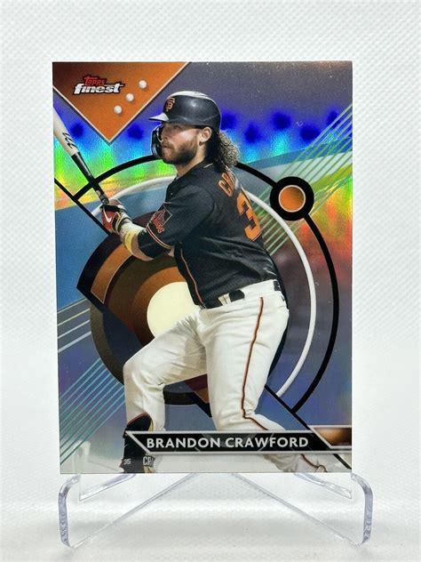 2023 Topps Finest Refractor 25 Brandon Crawford For Sale Online EBay