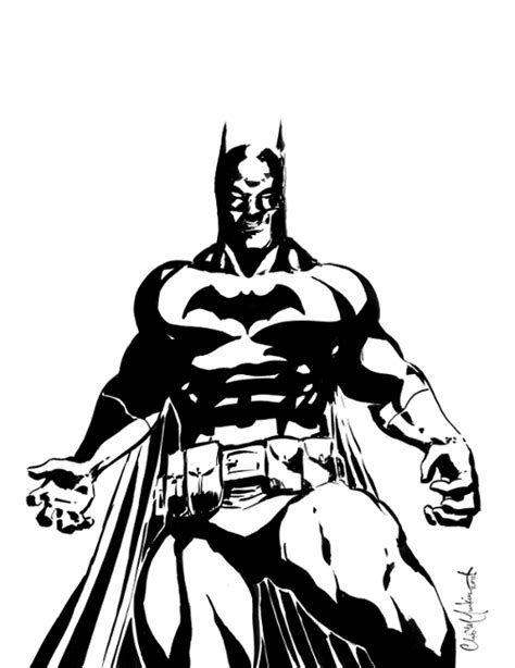 Batman Black And White By Chrismcjunkin On Deviantart