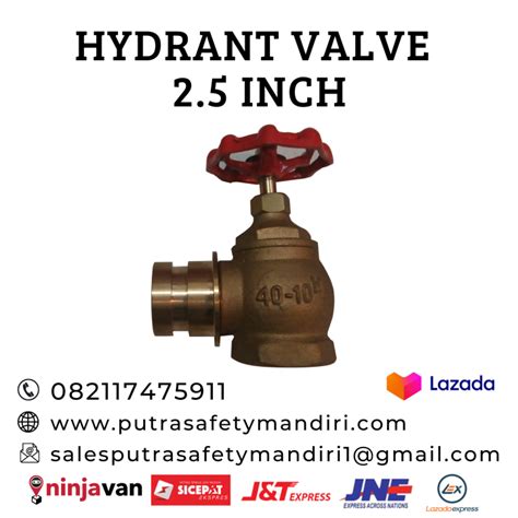 HYDRANT VALVE 2 5 INCH FULL KUNINGAN KRAN DAMKAR ADAPTOR MACHINO FIRE