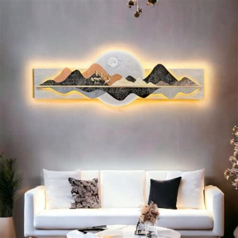 Luxury Wall Decor LED Crystal Mural - Home Sajawat