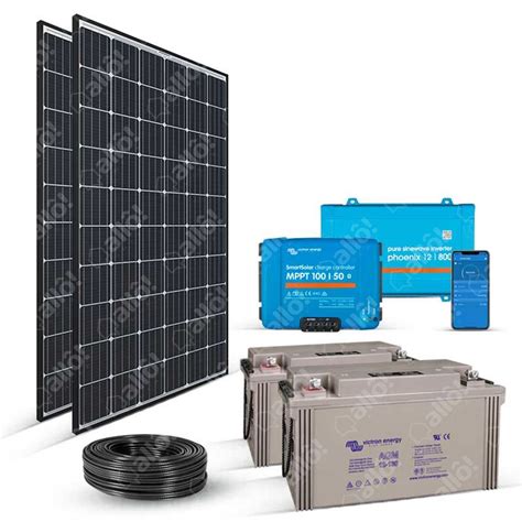 Kit Solaire 600W 230V Autonome Stockage 3 1kW