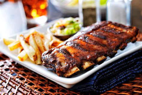 BBQ Ribs with French Fries – Kinder Pizza