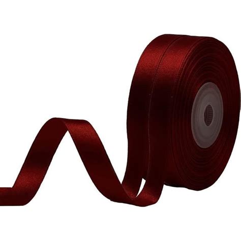 Rouleaux De Ruban Satin Pour Vos Cadeaux Et D Coration Bordeaux