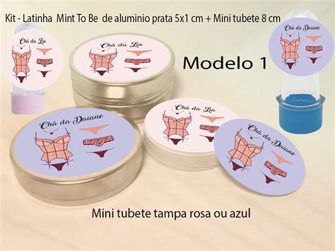 Kit Latinhas e Mini Tubetes Chá de lingerie 1 Elo7