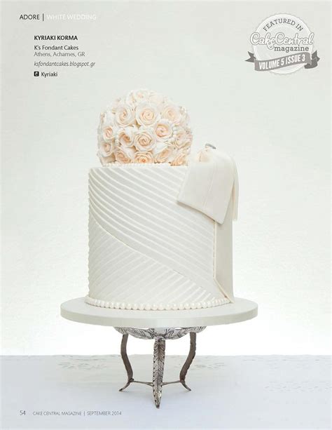 White Wedding Big Bows Decorated Cake By K S Fondant Cakesdecor