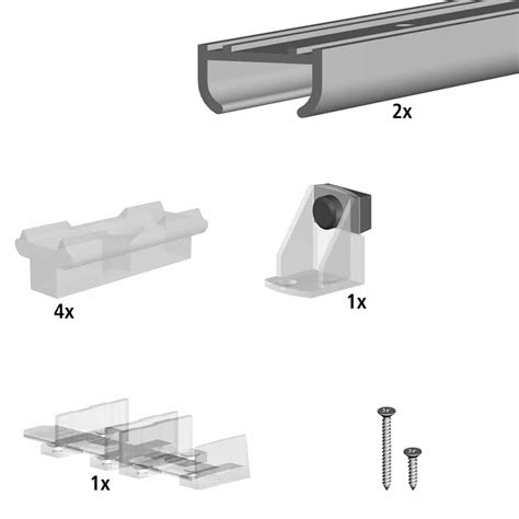 Sliding Cabinet Door Hardware Kit Slid Up By Mantion Usa