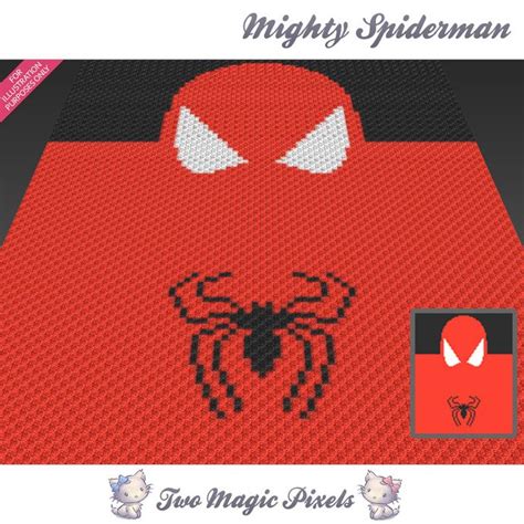 Mighty Spiderman Crochet Blanket Pattern C C Cross Stitch Graph Pdf