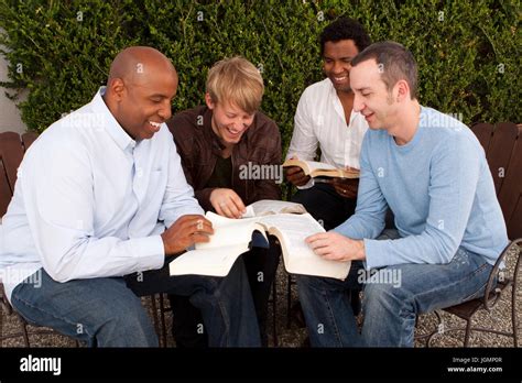 Diverse Group Of People Talking And Laughing Stock Photo Alamy